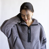 FP Movement Mountain ½ Zip Fleece for Women in Gunmetal Combo