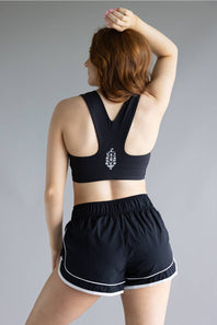 FP Movement Varsity Blues Shorts for Women in Black Combo