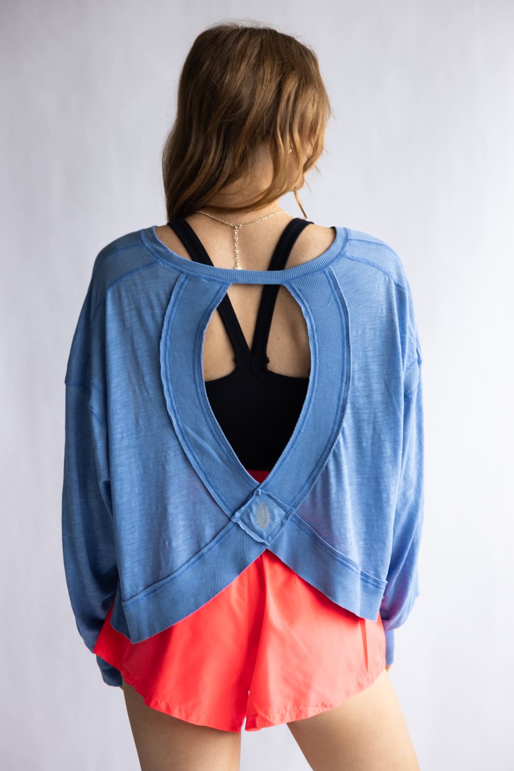  FP Movement My Time Layer Tee for Women in Light Cobalt 