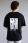 Flower Photo T-Shirt for Men in Black