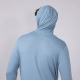 Free Fly Bamboo Lightweight Hoodie for Men in Blue Fog