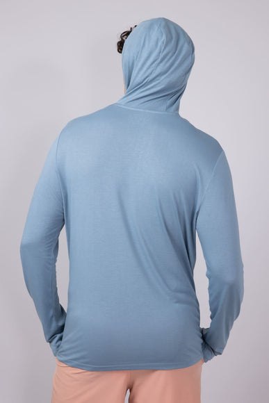 Free Fly Bamboo Lightweight Hoodie for Men in Blue Fog