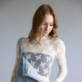 Free People Intimately Lady Lux Sheer Layering Top for Women in Cream