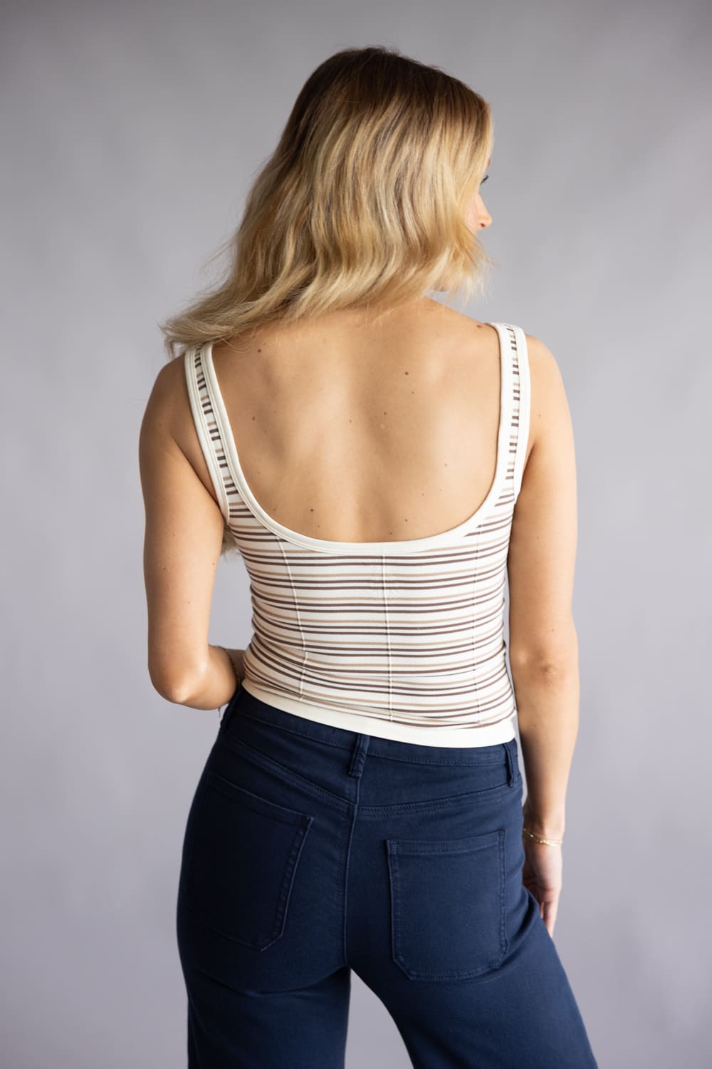 Free People Intimately Striped Simply Soft Cami for Women in Canyon Sunset