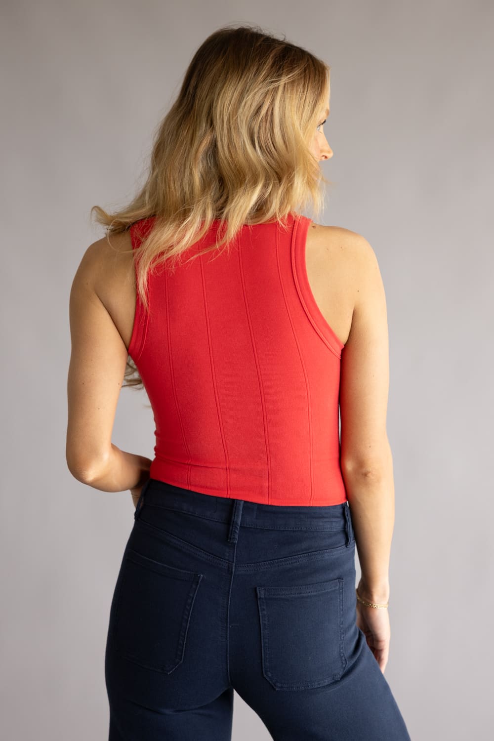 Free People Intimates So Soft Seamless Modal Tank for Women in Atlas Red