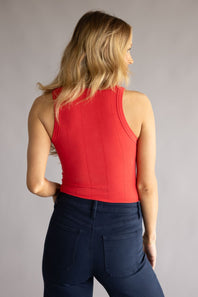 Free People Intimates So Soft Seamless Modal Tank for Women in Atlas Red