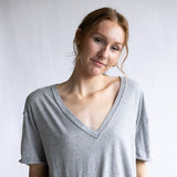 Free People We The Free Nina Tee for Women in Heather Grey