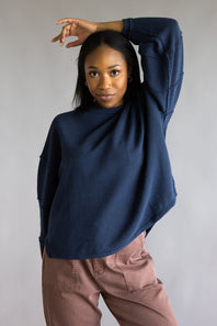 Free People We The Free Total Eclipse Tee for Women in Deeper Iris