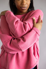 Free People We The Free Total Eclipse Tee for Women in Hibiscus Pop