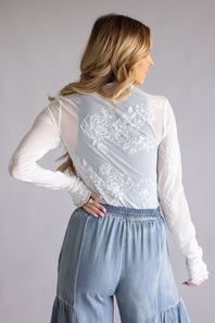 Free People You Decide Long Sleeve for Women in White