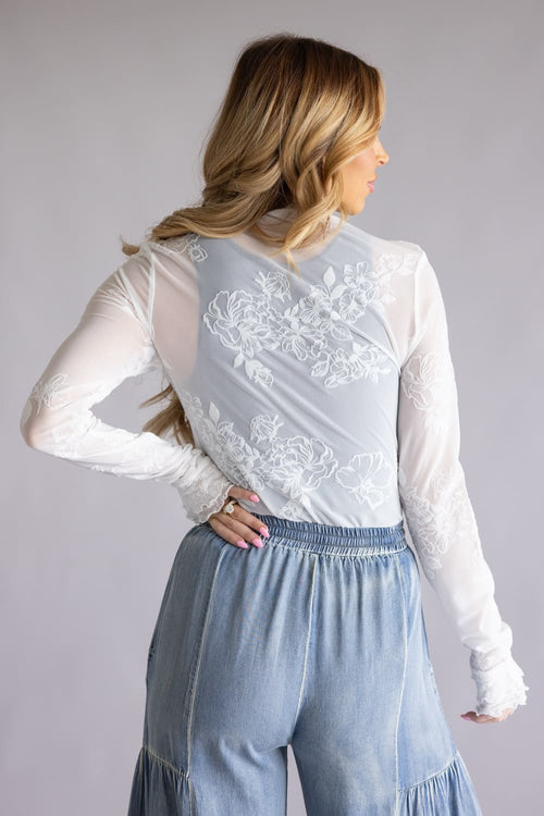 Free People You Decide Long Sleeve for Women in White