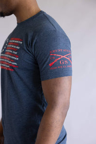 Grunt Style Declaration T-Shirt for Men in Midnight Navy