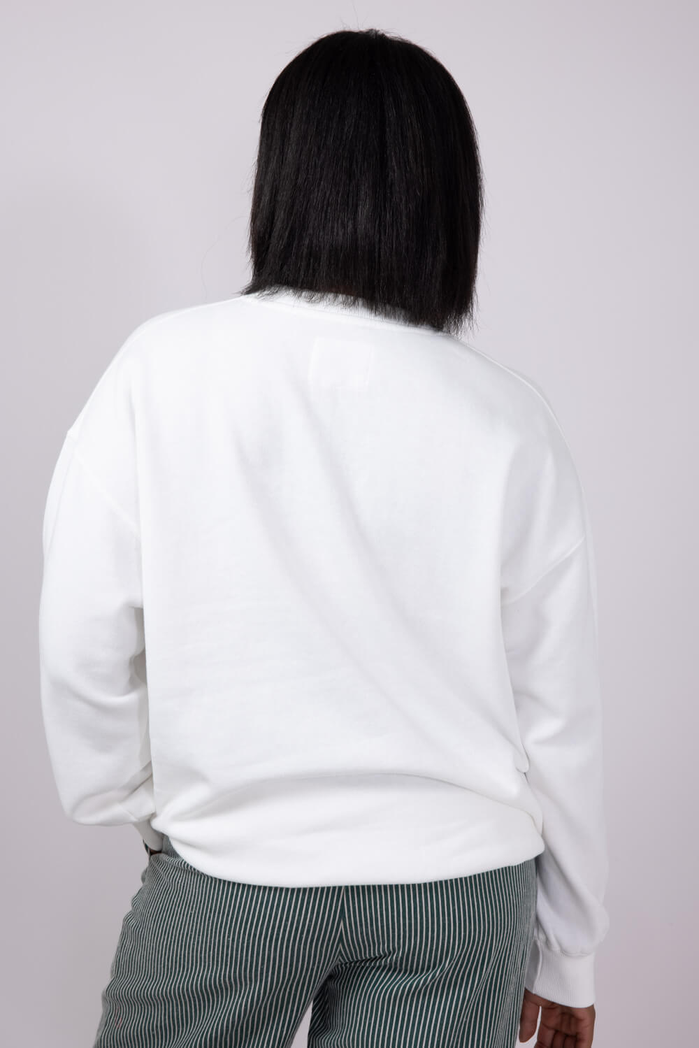 1897 Active Embroidered Hey Pumpkin Sweatshirt for Women in Ivory