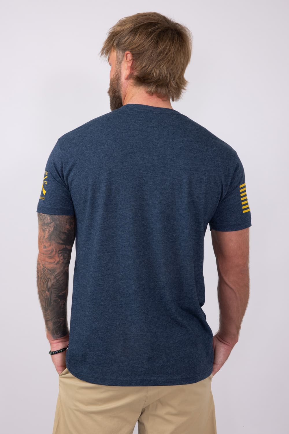 Grunt Style Whiskey Helps T-Shirt for Men in Navy | GS4793-NAVY