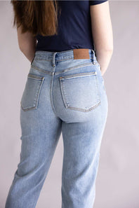 Judy Blue High Rise Ankle Straight Jeans for Women