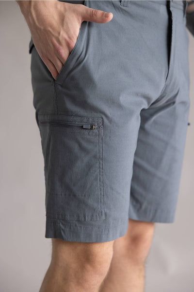 Hallstatt 10 Cargo Shorts for Men in Dark Gray | S028-TURBULENCE