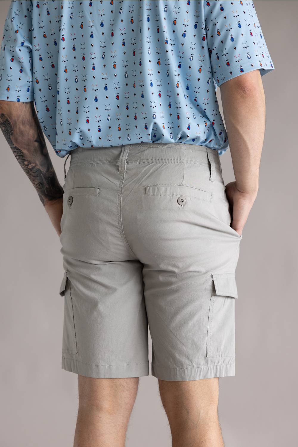 Hallstatt 10 Cargo Shorts for Men in Ultimate Grey
