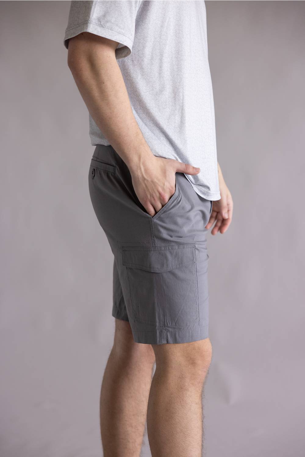 Hallstatt 10" Cargo Shorts for Men in Grey