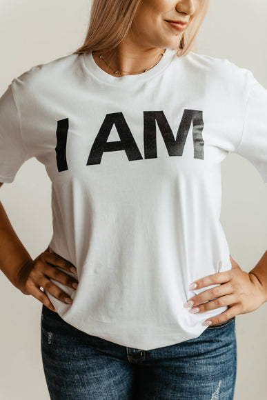 Henry Kellem I AM Graphic T-Shirt in White 