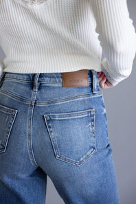 Hidden High Rise Logan Straight Leg Dad Jeans for Women