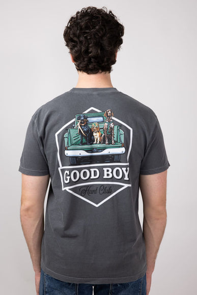 Hunt Club Dog T-Shirt for Men in Pepper