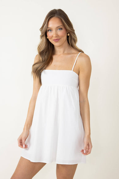 Hyfve Strappy Mini Dress for Women in Off White