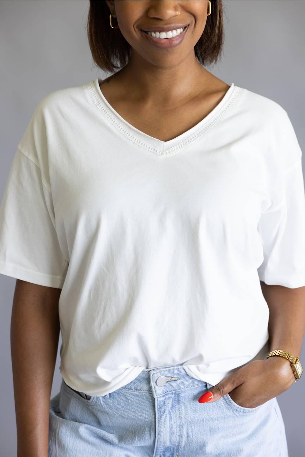 Thread & Supply Ismeria T-Shirt for Women in White