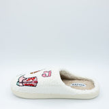 In My Cozy Era Patch Slippers for Women in White