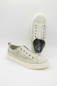 Blowfish Malibu Hangout Slip On Sneakers for Women in Washed Grey | J8827F1-GREY
