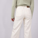 Judy Blue High Rise Dyed Crop Wide Jeans for Women in Ecru