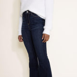 Judy Blue High Rise Raw Hem Flare Jeans for Women