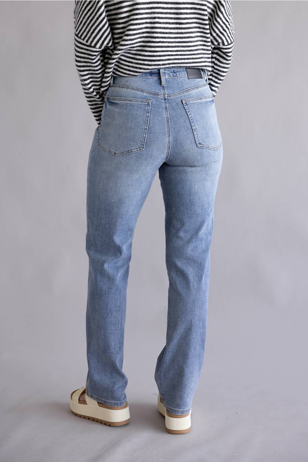 Judy Blue High Rise Tummy Control Slim Straight Jeans for Women