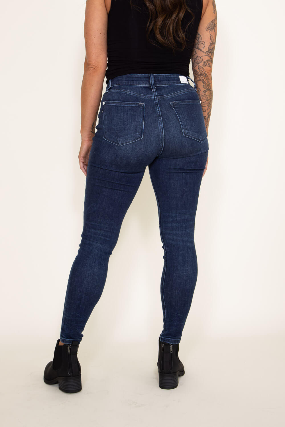 Buy Dark Blue High Rise Skinny Jeans for Women Online