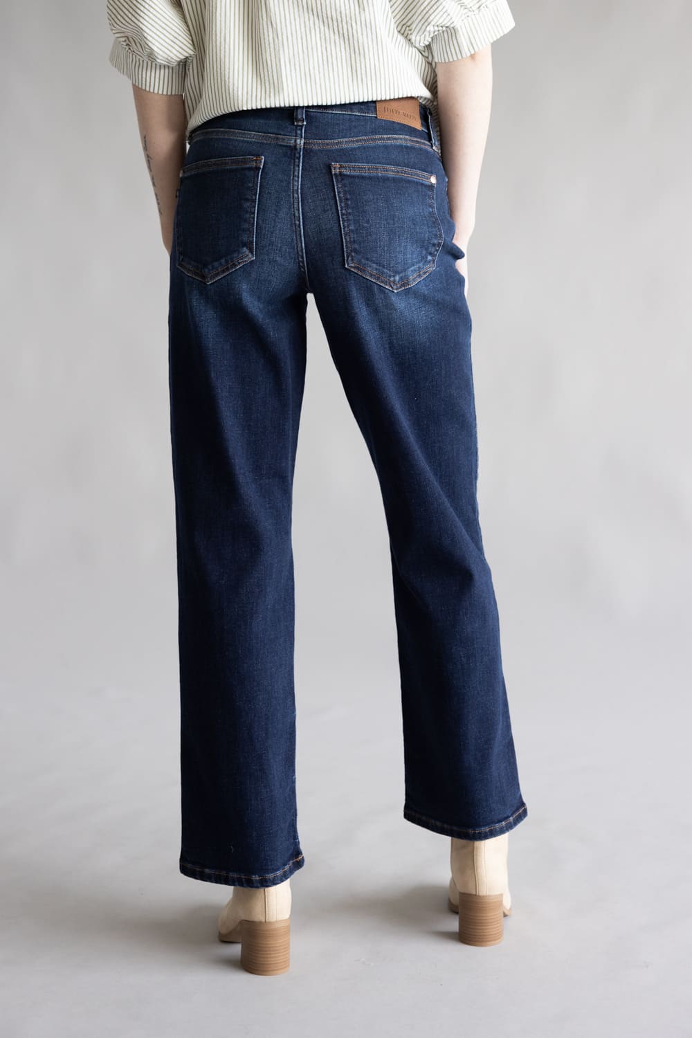 Judy Blue Mid Rise Straight Jeans for Women