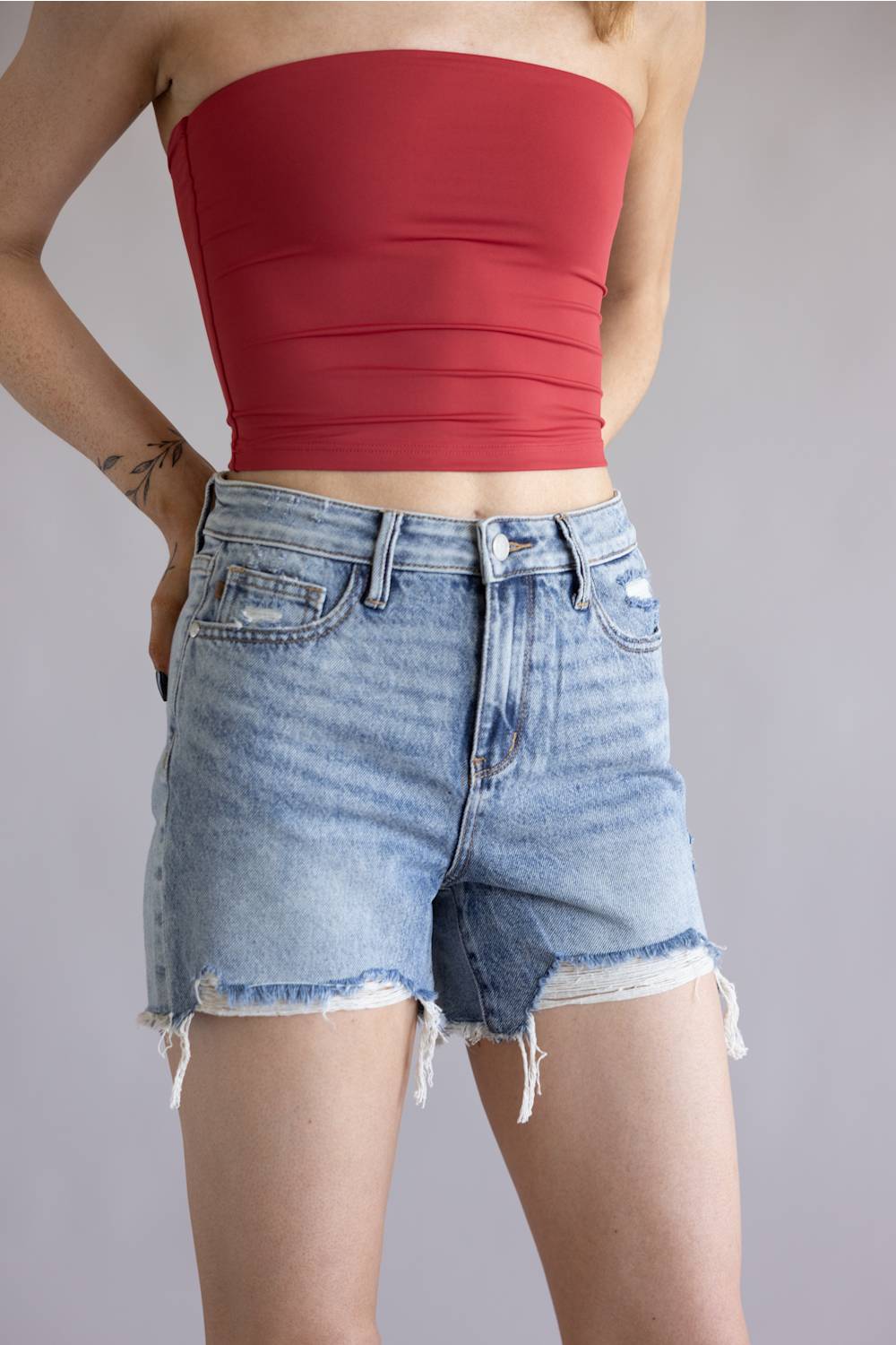 Judy Blue Ridge Front Denim Shorts for Women