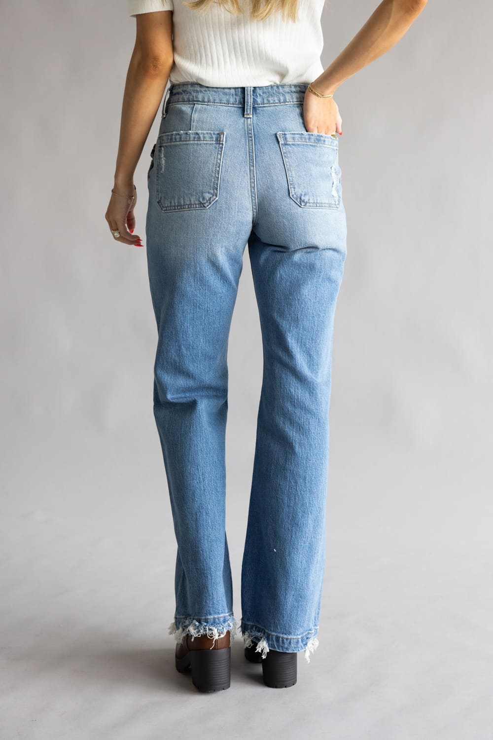 KanCan High-Rise Baggy Wide Leg Jeans for Women 