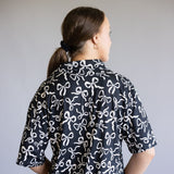 Bow Soft Pajama Set for Women in Black