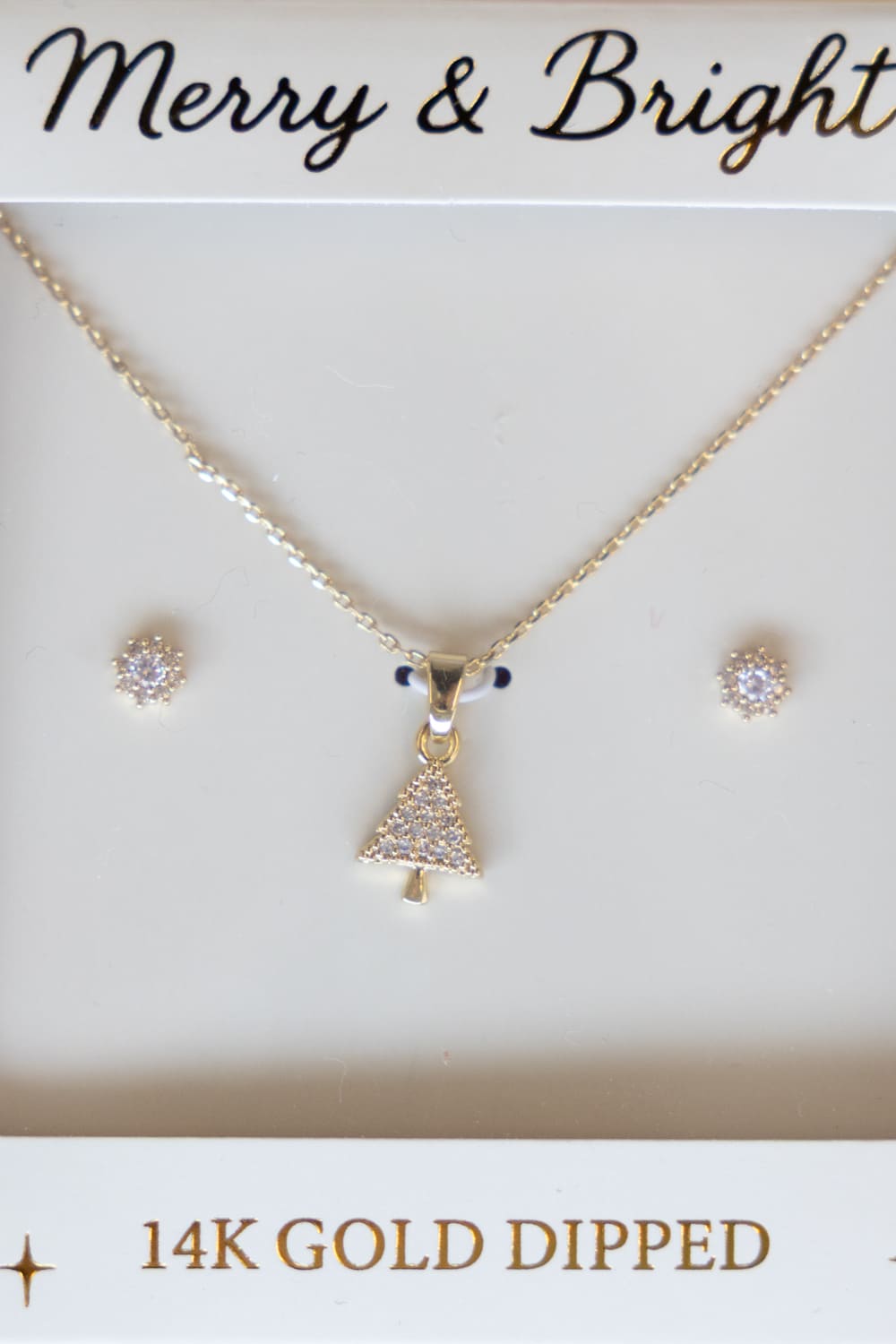 Christmas Tree Box Set for Women in Gold