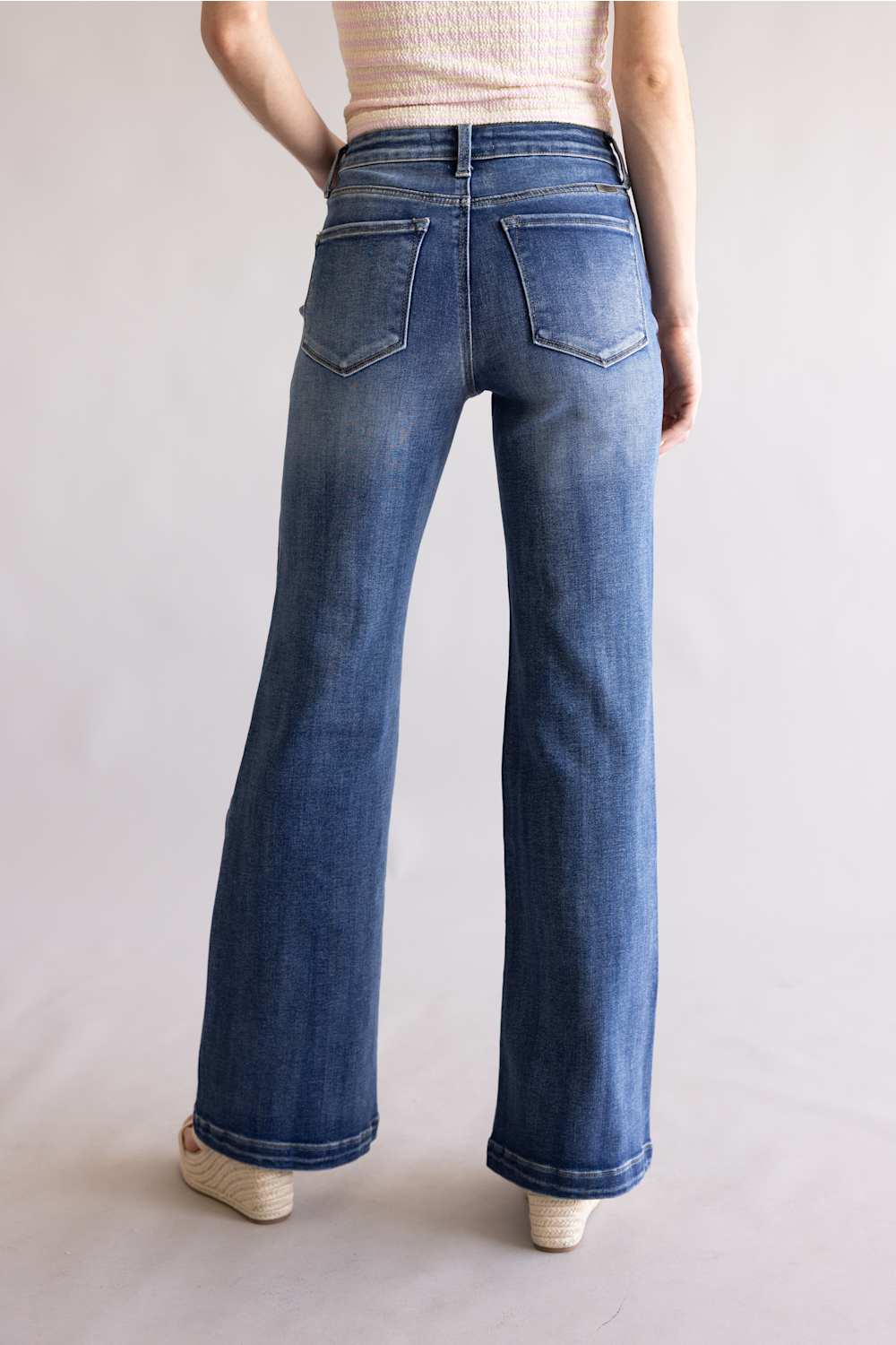 KanCan Avonlea High Rise Wide Flare Jeans for Women