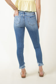 KanCan Distressed Ankle Skinny Jeans for Women