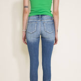 KanCan Fray Hem Mid Rise Ankle Skinny Jeans for Women