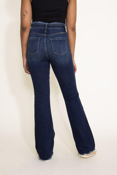 KanCan High Rise Crisscross Flare Jeans for Women