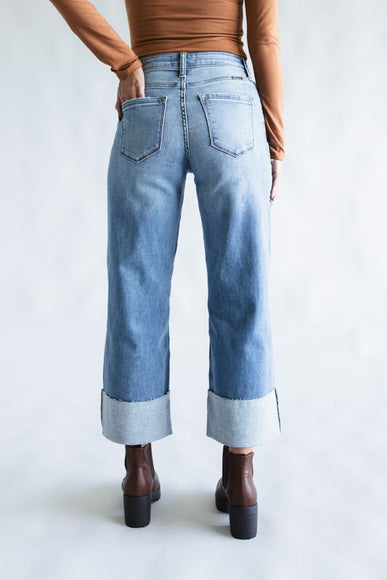KanCan High Rise Crop Wide Leg Jeans for Women