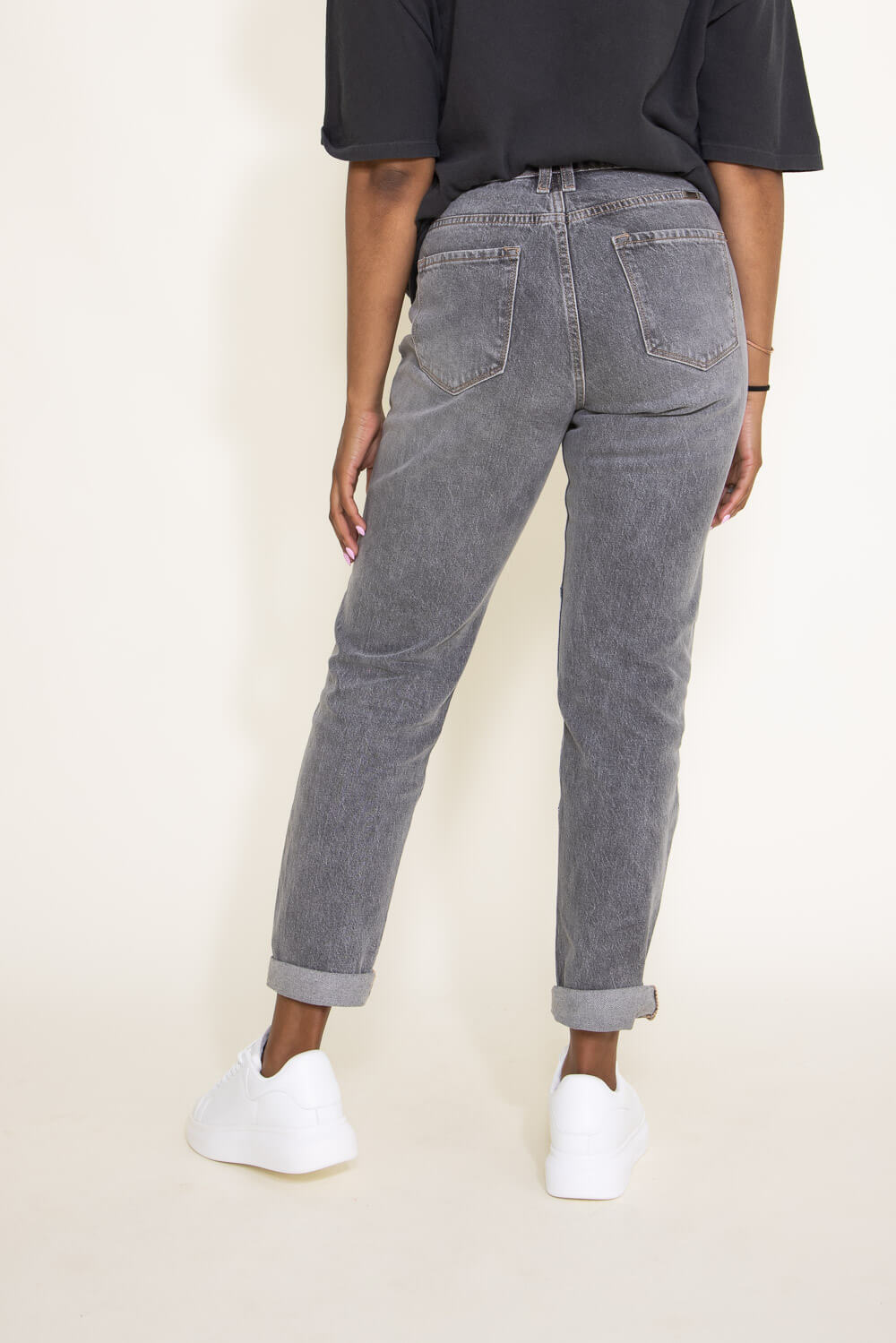 Levi's Grey Straight Fit High Rise Jeans