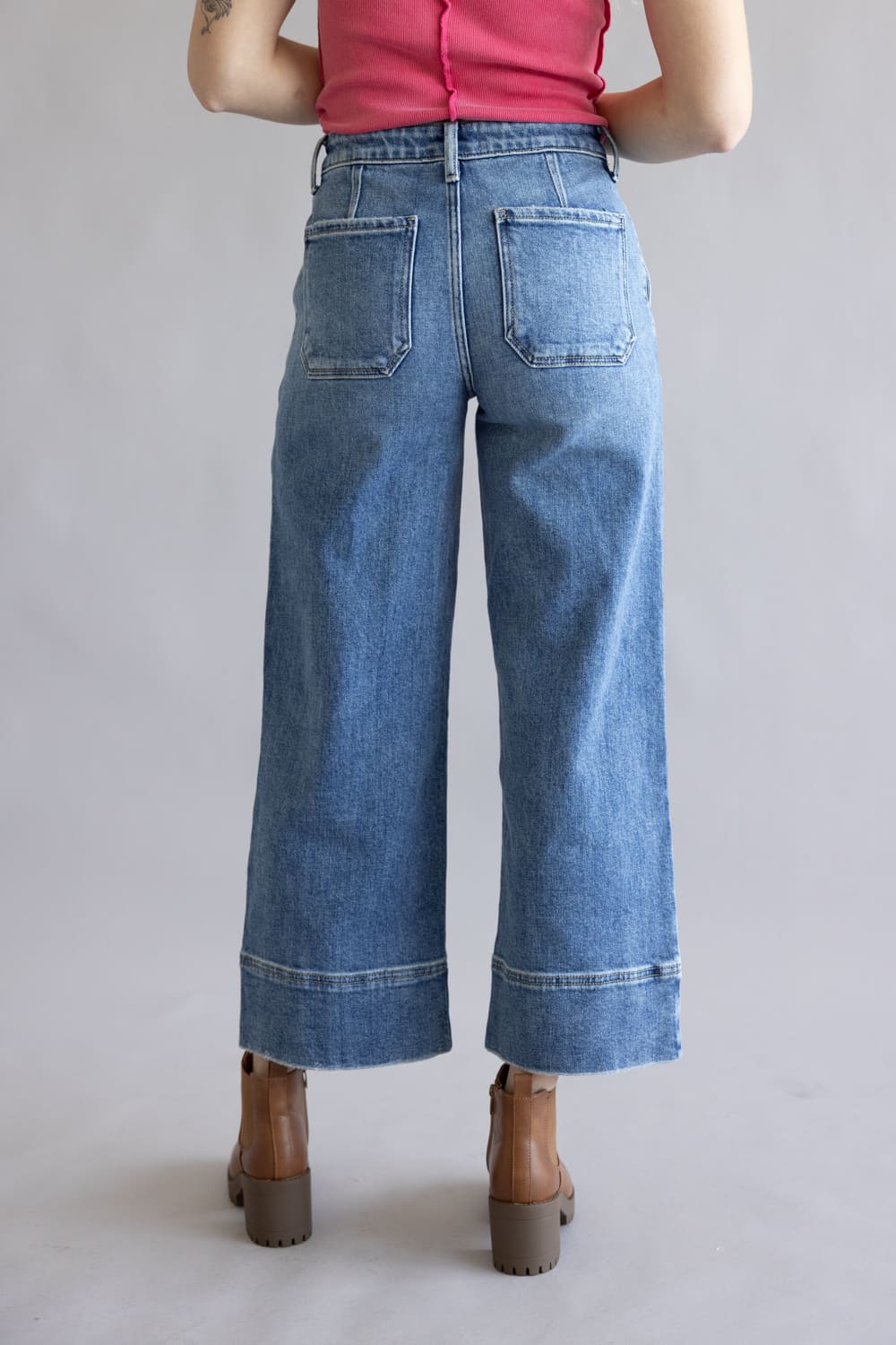 KanCan High Rise Wide Trouser Jeans for Women