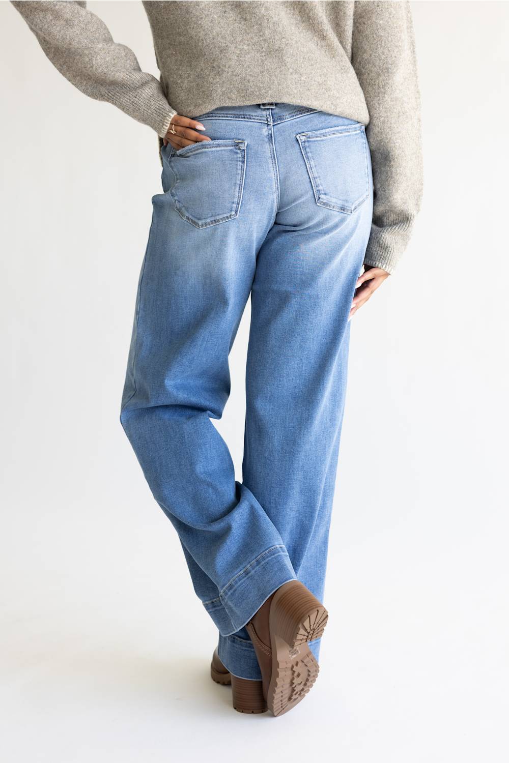 KanCan Low Rise Wide Jeans for Women