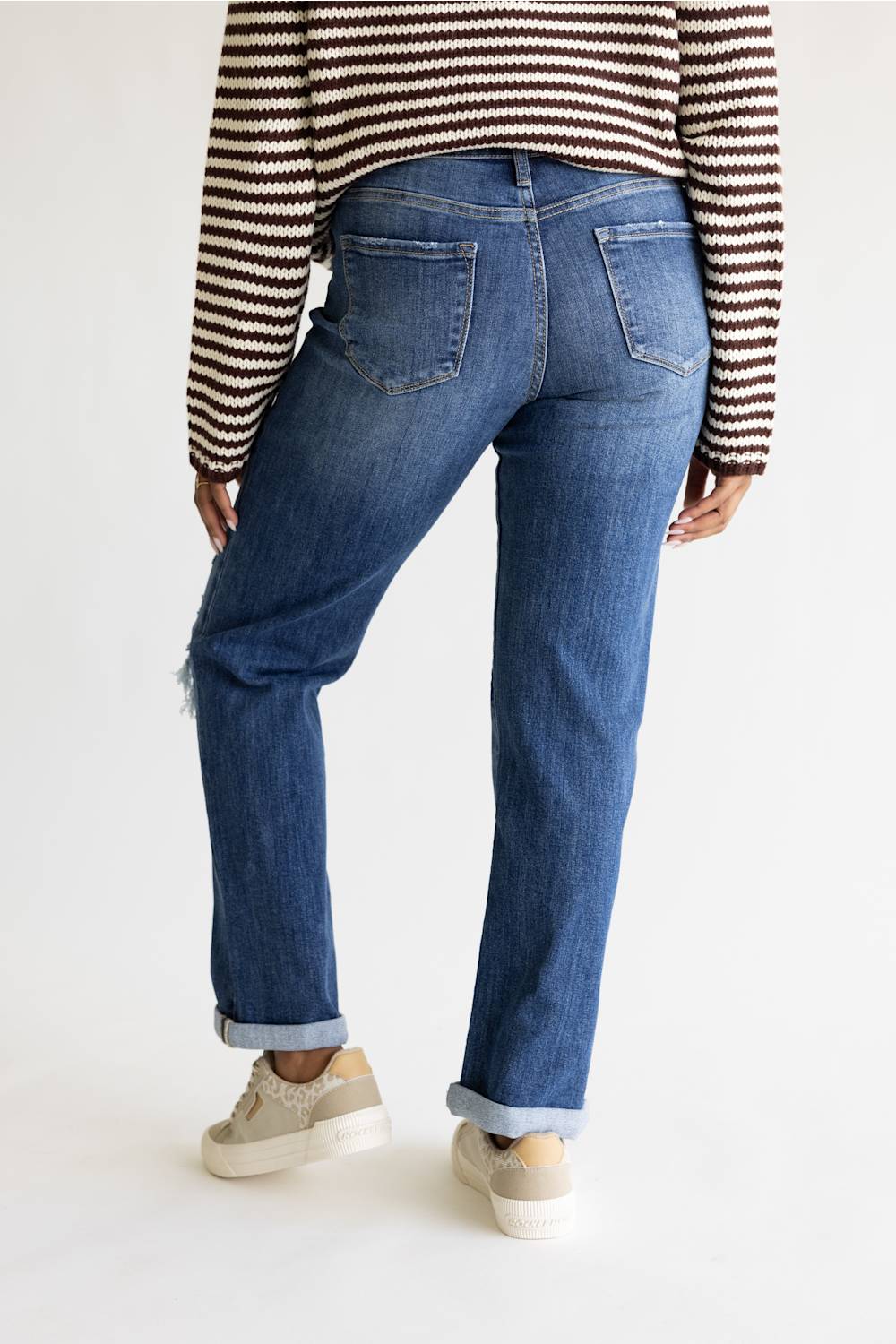 KanCan Mid Rise True Straight Leg Jeans for Women