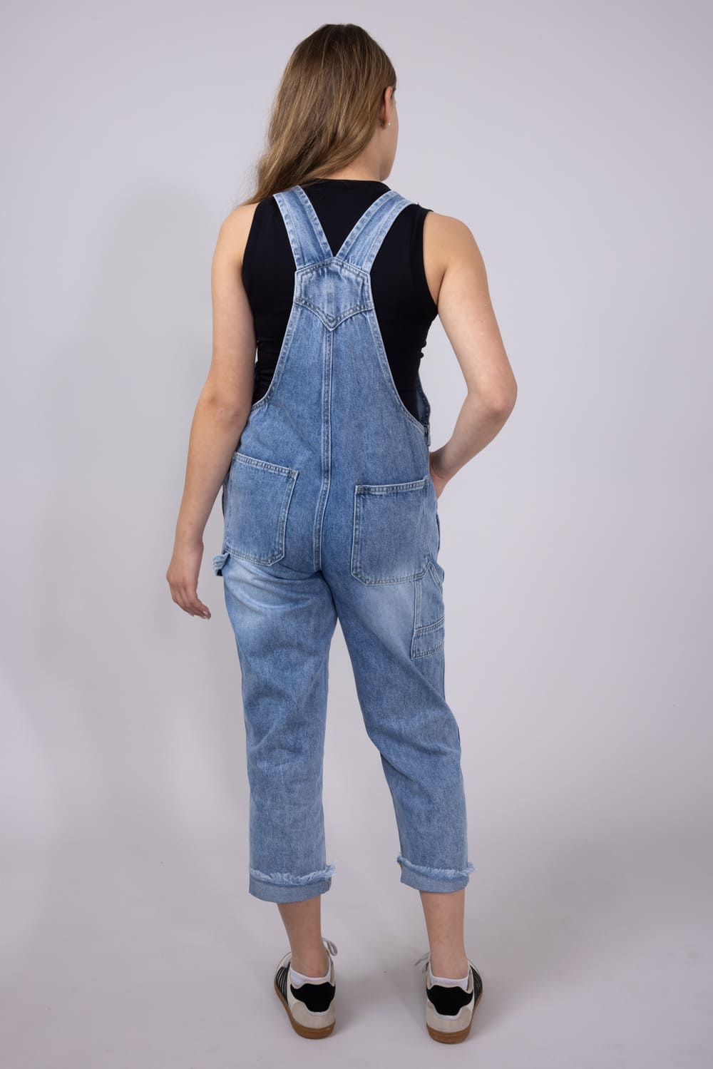 KanCan Youth Cordelia Relaxed Denim Overalls for Girls