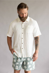 Katin Alan Solid Shirt for Men in Vintage White