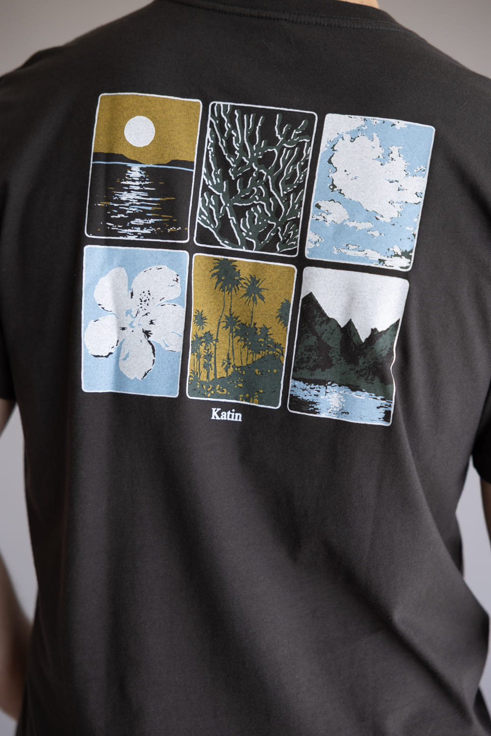 Katin Phases T-Shirt for Men in Wash Black